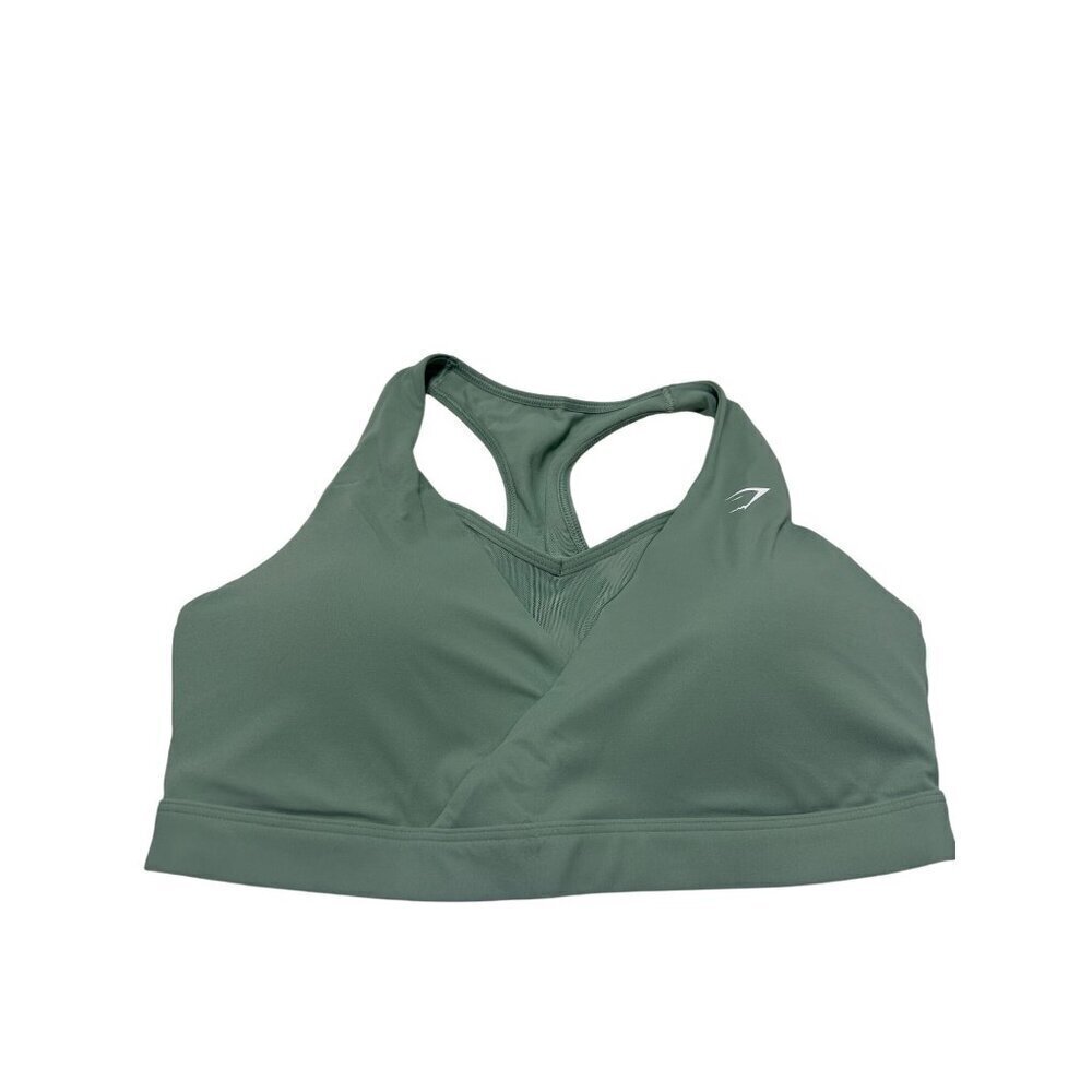 Gymshark Crossover Sports Bra Desert Sage Green NWT